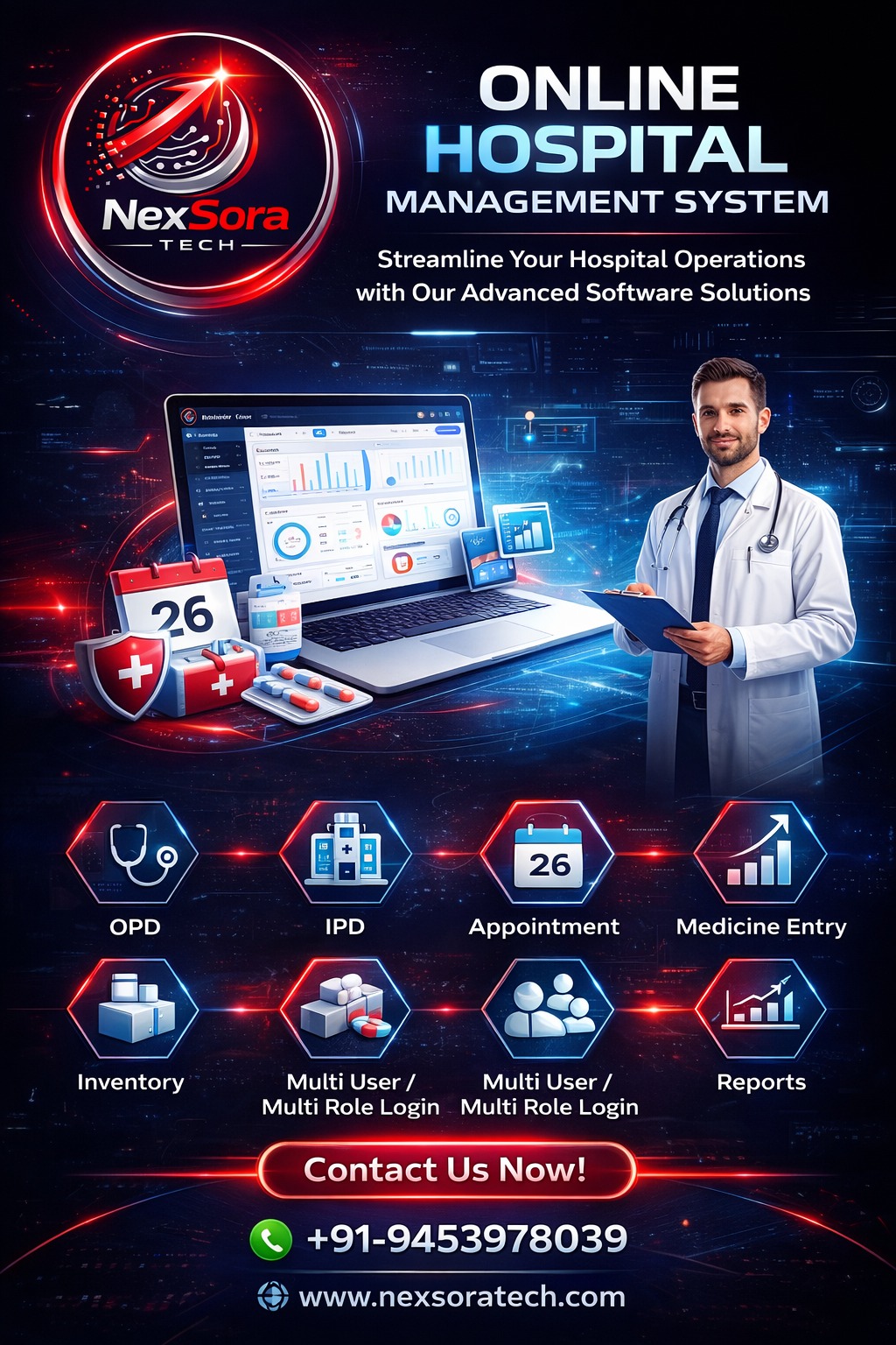 Online Hospital Management Software