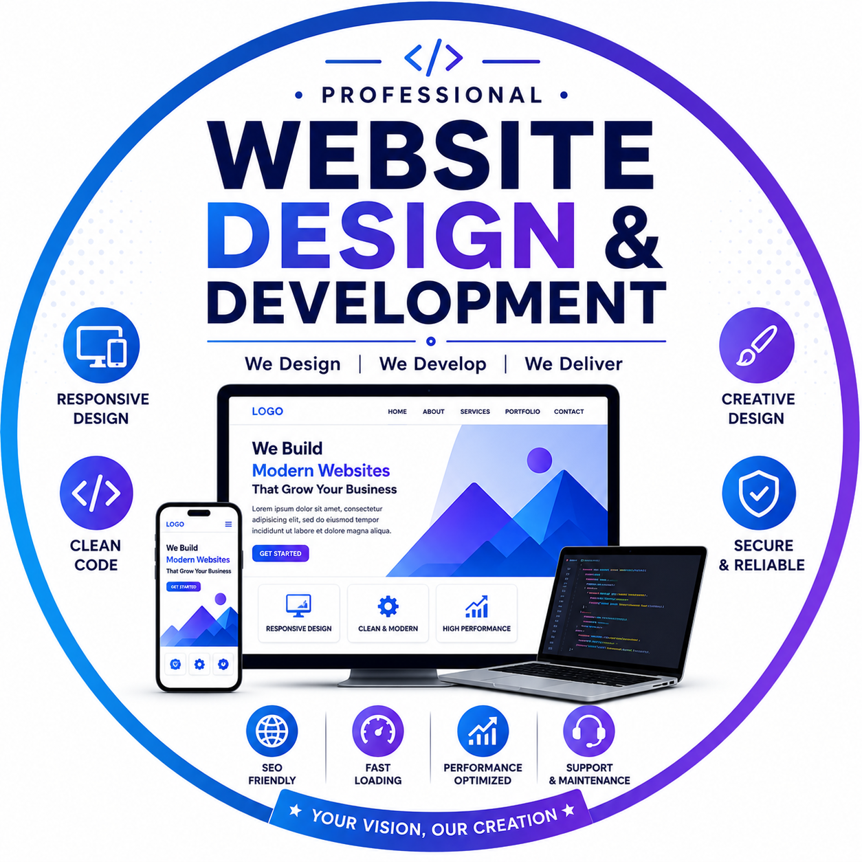 Website Design & Development - NexSora TECH Service